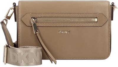 DKNY Schoudertas Bryant Ave Flap Crossbody Bag Shitake Taupe