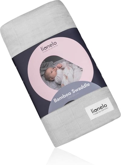 Baby Wikkeldoek - Bamboe Mousseline - Baby Comfort - 100% Natuurlijk - 120x120 cm - Grijs