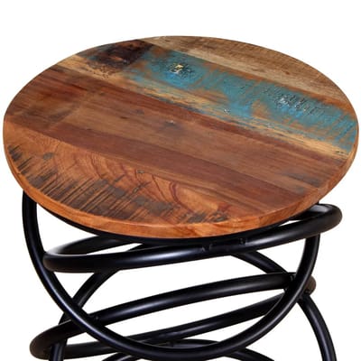 vidaXL - Bijzettafel - massief - gerecycled - hout