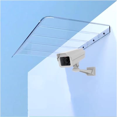Polycarbonaat Luifel - Deur Overtreksel - Bescherming Buiten - UV-bestendig en Stil - 40 x 40 cm - Transparant