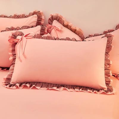 2-delige set Prinsessenkussenslopen met ruches Kussensloop Comfortabele kussensloop Ideaal voor volwassenen Kinderen Bevat een paar kussenslopen 2Pc Pillowcase