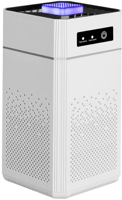 Air purifier-luchtreiniger-luchtreinigers-draagbare kleine luchtreiniger - voor het verwijderen van allergieën, pollen, huidschilfers van huisdieren en stof - Luchtreiniger voor slaapkamer, woonkamer, keuken - Wit - 12,5 x 12,5 x 25 cm