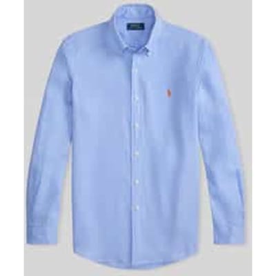Slim fit vrijetijdsoverhemd van puur linnen