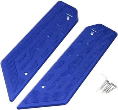 Motorfiets Voetsteunen - Voetbord Pedaal - Verbeteren Grip - CNC Aluminium - 1 paar - Blauw