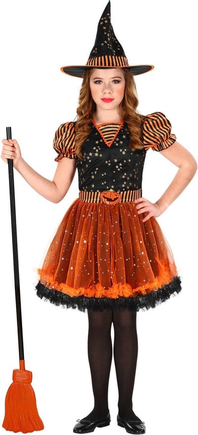 Heksenjurk oranje Witchie