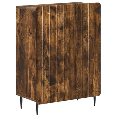 vidaXL - Badkamer - Opbergkast - ZWOLLE - Gerookt - eiken - 59,5 - x - 31 - x - 79,5 - cm