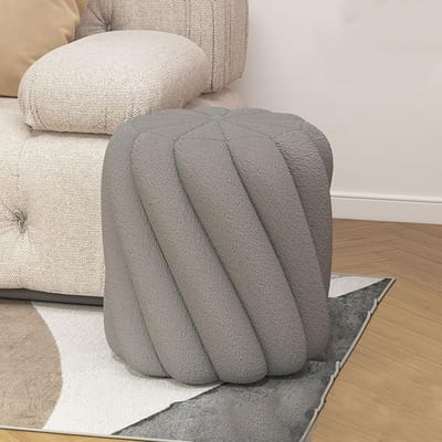 Pluche fluwelen kruk met massief houten frame - Comfortabele en Stijlvolle Schoenbank