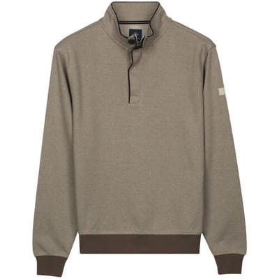 Baileys – Heren Trui – Jacquard Sweater – Half zip Sweat - Beige – 613147-81