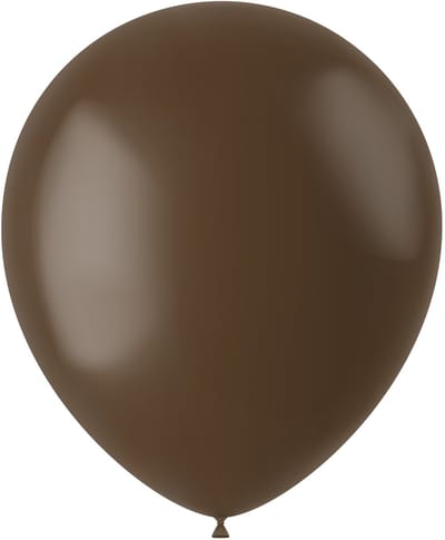 Latexballonnen - Chocolade Bruin - 10 stuks / BULK