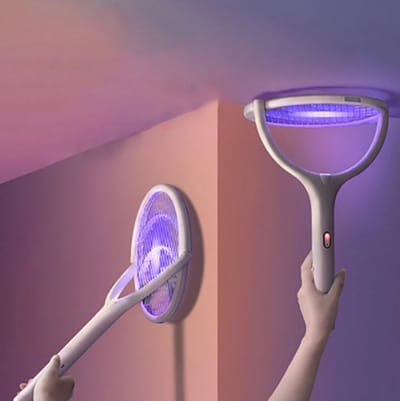 TLVX Verstelbare en krachtige elektrisch Oplaadbare Vliegenmepper / 3500V / Accu / muggenlamp / UV-lamp / USB Oplaadbaar / Led Vliegenvanger / Vliegenlokker en Muggen Racket / Vlieg killer / Geen last meer van muggen