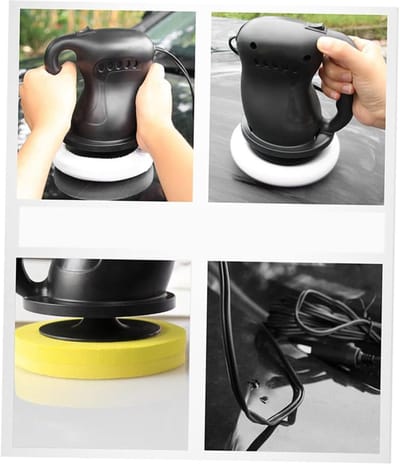 Auto Polijstmachine - Waxer Buffer - Voertuig Onderhoud - Ergonomisch Handvat - 10x10x10 cm - Zwart