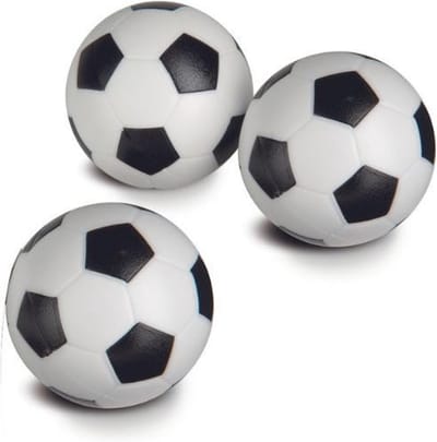 Smoby - Voetbaltafel Balletjes - 3 stuks - 34 mm - Zwart & Wit