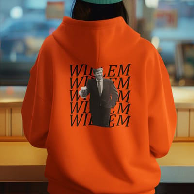 Oranje Koningsdag Hoodie Willem X 5 Back XS