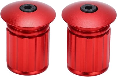 Verstelbare Aluminium Handlebar End Plugs voor 18-20mm Fietshandvatten, Geschikt voor Road Bike, BMX en MTB (Rood)