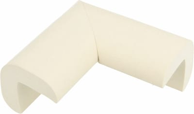 AMIG Hoekbeschermers - wit - 4x - met plakbevestiging - rubber - kind bescherming scherpe hoeken