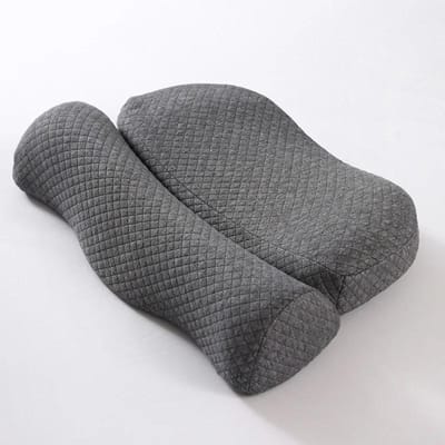 Traagschuim Kussen Orthopedisch Cervicaal Kussen Ergonomie Massage Slaapkussen Nekpijnverlichting Langzaam Herstellend Kussen Beddengoed gray