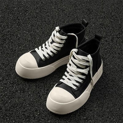 Geurige Board Schoenen High Street Dikke Zool Derby Schoenen Trendy Heren Commuter Casual Leren Schoenen Ademende Canvas Schoenen 42 gray
