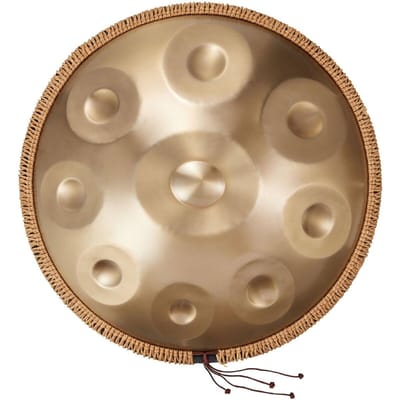 Handpan Trommel, 56 cm 9 Noten Stalen Handtrommel, 432Hz D Mineur Muzikale Trommels met Geweven Randbescherming, 2 Stokjes & Draagtas, Kleurvaste Percussie