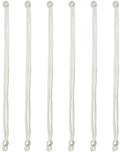 Cosensi- Touwgordijnen 6 Stuks - Gevlochten Gordijnkoord - Tie-Backgordijnen - 40 cm - Kunstvezel - Geschikt voor Woonkamer/Slaapkamer - Gordijnbanden