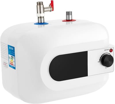 Mini Doorstroomverwarmer - Elektrische Boiler - Direct Warm Water - Compact Onderbouw Model - 6 Liter - Wit