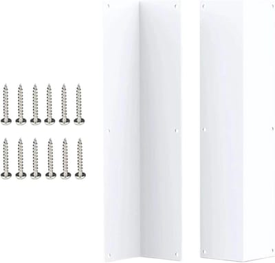 Metalen hoekbescherming - Randbeschermer meubels - Meubels beschermen - Waterdicht schokbestendig - 2 stuks - Wit