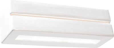 Wandlamp Vega Line gips wit