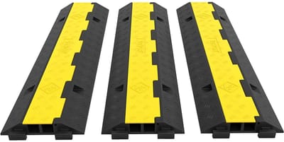 Sello! kabelbeschermer oprit – ruime kabelvoering – opklapbaar – ruim 4000kg draagvermogen – extra grip – 3 stuks – 101x24,5x5cm