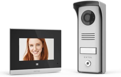 Video Deurintercom - Beveiligingscamera Deur - Veilig Thuis - 4-inch Kleurenscherm - 20x14.8x4.8 cm - Grijs