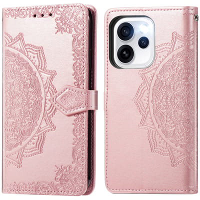 imoshion Hoesje - Geschikt voor Oppo Reno15 Pro (5G) - Mandala Bookcase - Rose Gold
