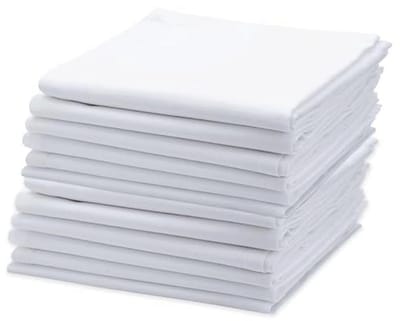Katoenen Keukenhanddoeken Set van 12 - 28x28 cm - Herbruikbare Vaatdoeken voor Keuken en Huishoudelijk Gebruik