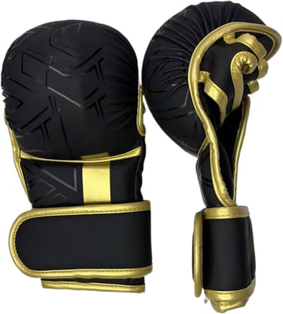 Bokshandschoenen - Ponsenhandschoenen Trainingshandschoenen - Fitness Training - Verstelbare Pasvorm - 28x12x11 cm - Goud