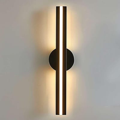 Haobosic Driekleuren LED - Wandlamp - Zwart paneel - 58cm lengte - 18W RGB