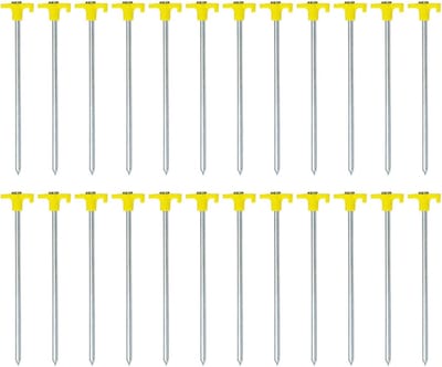 Heavy Duty Metaal Non-Roest Camping Tent Haringen Grond Stakes - Sterk Gegalvaniseerd - Buitenactiviteiten - 20CM