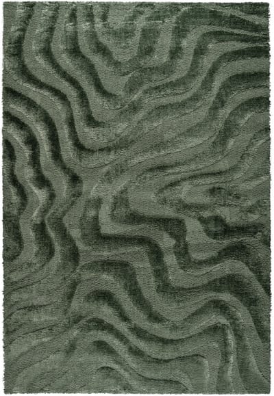 Rugsman Osaka 013.0020.4373 Vloerkleed - 240 x 340 cm - Groen - Rechthoekig - Polyester - Eetkamer, Woonkamer, Slaapkamer - Abstract - Modern