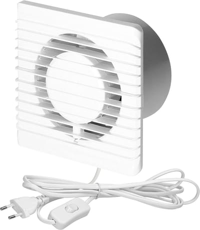 Stille Wandventilator Badkamer en Toilet - Hoge Capaciteit Ventilatie