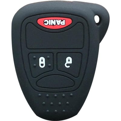 Sleutelhoesje voor Jeep Wrangler JK Grand Cherokee Compass Dop voor Chrysler 300C Pacifica voor Dodge Caliber Nitro Dakota Durango zwart