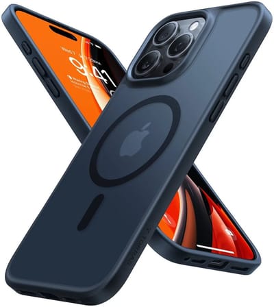 TORRAS Guardian Magnetic Hoesje Geschikt voor Apple iPhone 16 Pro Max - Compatibel met MagSafe - Matte Beschermhoes - Back Cover met Magneet Zwart