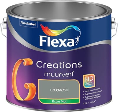 Flexa - Creations Muurverf Extra Mat - L8.04.50 - Mengverf - 2,5 L