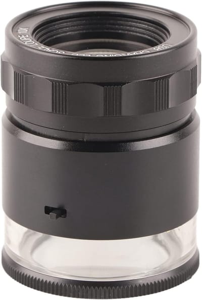 Verlichte Vergrootglas - Lup - Details Bekijken - 6 LED Verlichting - 28mm Lens - Zilver