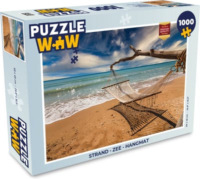 Puzzel Strand - Zee - Hangmat - Legpuzzel - Puzzel 1000 stukjes volwassenen