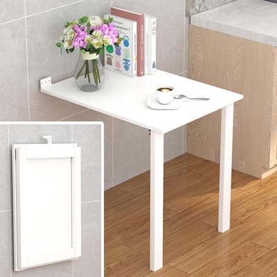 Klaptafel Wandmontage - Uitschuifbare Tafel - Ruimtebesparend Werken - Stevig & Stabiel - Diverse Maten - Wit & Zwart