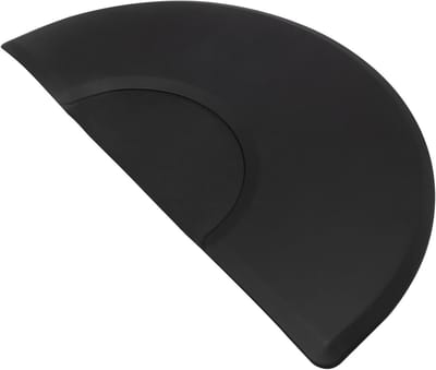 Vloermat voor Salon - Werkmat Antivermoeidheid - Comfortabel Staan - Waterproof en Antislip - 128x64 cm - Zwart