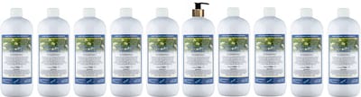 Body & Hair Kamille 1 liter met gouden pomp - set van 10 stuks - 2 in 1 voor lichaam en haar - voordeelverpakking