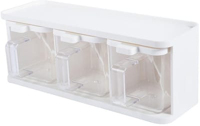 Dailygoods- Kruidendoos 3 Compartimenten - Keuken - Plastic Organizer