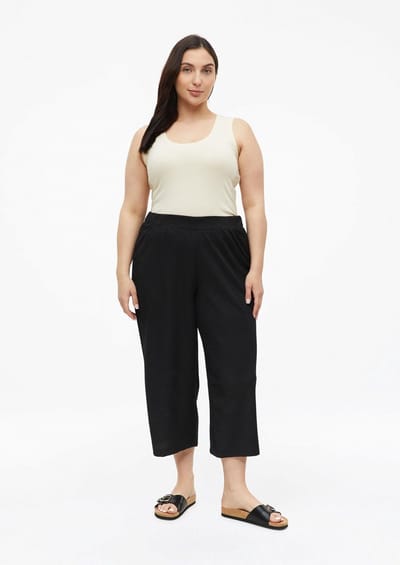 s.Oliver - female - Gestructureerde broek met elastische tailleband