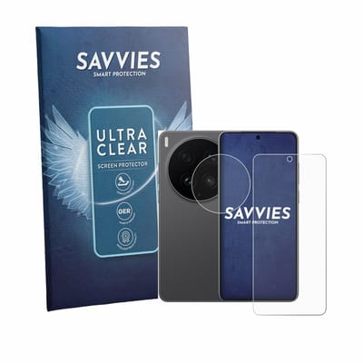 Savvies - Screenprotector voor Vivo X300 Ultra (Voor+Camera) - Folie Beschermfolie transparant 18 Stuks