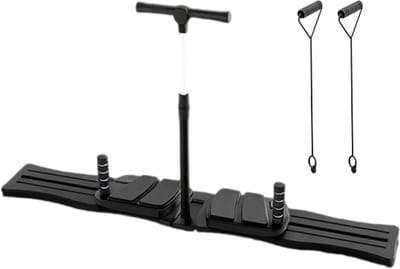 Pilates Reformer Board - Fitnessapparaat - Thuistraining - Geluidsarme Beweging - 75 cm - Zwart