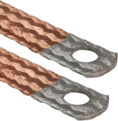 Massakabel Platte Koperband Vertind voor Auto en Motor - Diverse Lengtes