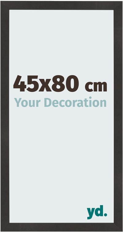 Your Decoration - Fotolijst 45x80 cm - MDF - Zwart Mat - Bologna