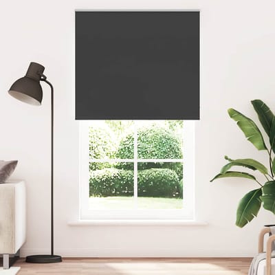 vidaXL - Rolgordijn - verduisterend - 135x210 - cm - stofbreedte - 131,6 - cm - zwart